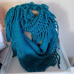 New teal infinity scaf